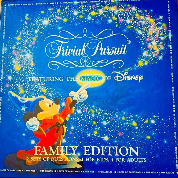 parker brothers Other - DISNEY Trivial Pursuit Family Edition Master Game Vintage -1986